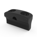 Hull mainsheet mount