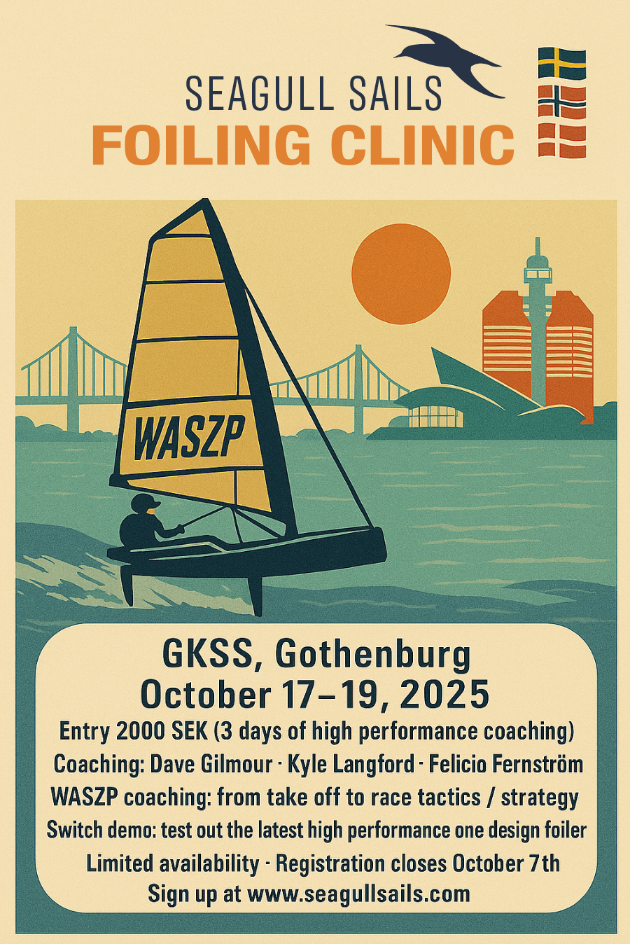 Seagull Sails Foiling Clinic October 17-19 🇸🇪 🇳🇴 🇩🇰